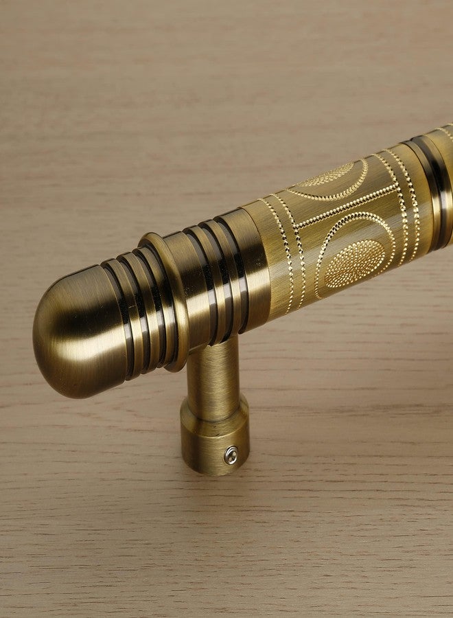 LAPO مقبض باب LAPO نحاسي بالكامل مقاس 18 بوصة للباب الرئيسي، مقبض باب غرفة النوم للأبواب الخشبية والزجاجية، مقبض باب سحب ودفع للمنزل والمكتب والفندق - عبوة من قطعة واحدة | لمسة نهائية عتيقة، ضمان 3 سنوات | - Image 4